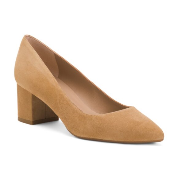 LK BENNETT Made In Spain Suede Clara Pointy Toe Court Pumps